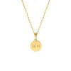 Finaste Initial necklace 2 letters goudkleurig Hot
