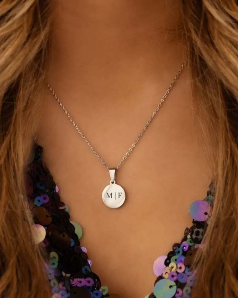 Finaste Initial necklace 2 letters Hot