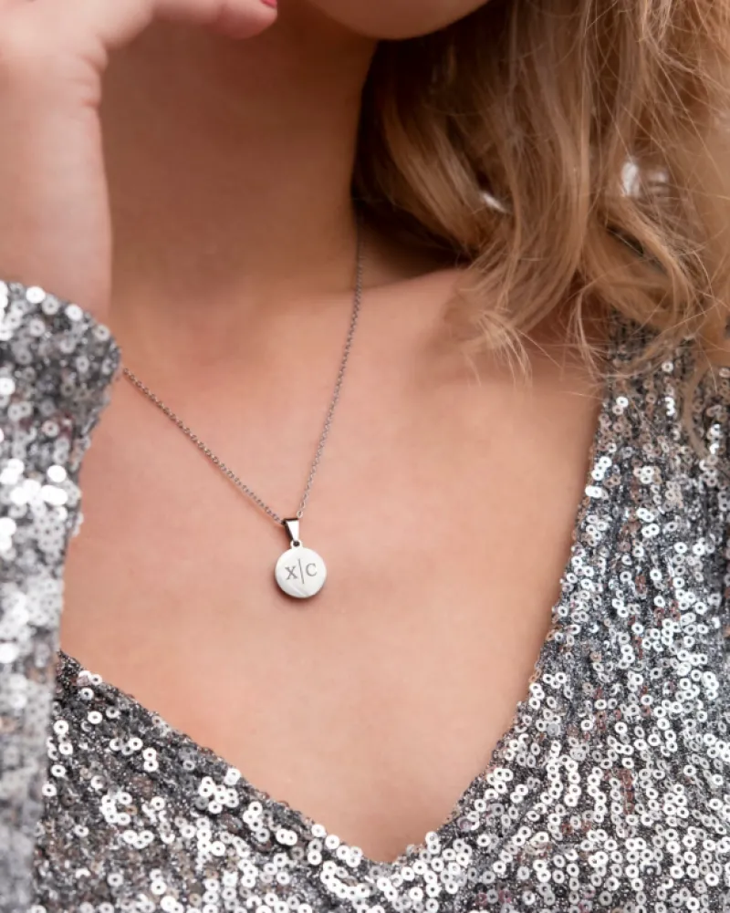 Finaste Initial necklace 2 letters Hot