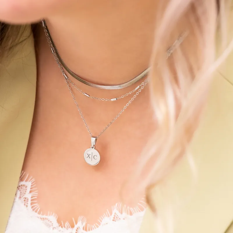 Finaste Initial necklace 2 letters Hot
