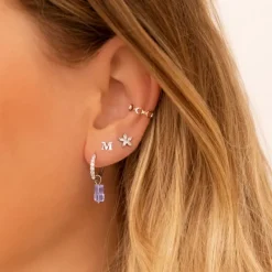 Finaste Initial stud oorbellen Discount