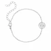 Finaste 2 initialen armband klein muntje Outlet