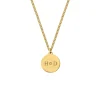 Finaste Ketting 2 initials exclusive goudkleurig Discount