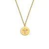 Finaste Ketting 3 initials exclusive goudkleurig Fashion