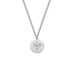 Finaste Ketting 3 initials exclusive Outlet