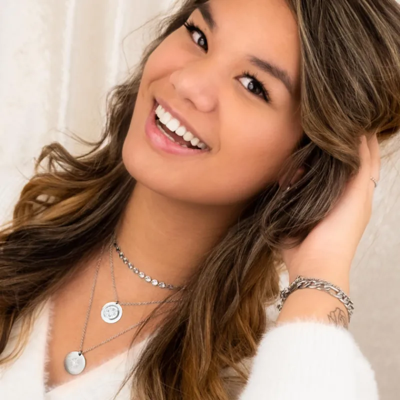 Finaste Ketting 4 initials luxury Outlet