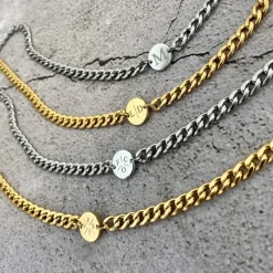 Finaste Ketting chunky 3 initials Outlet