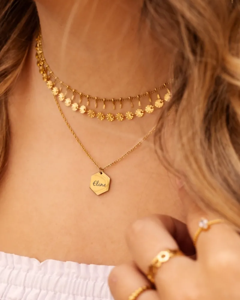 Finaste Ketting Flower Chain Goud Kleurig Best