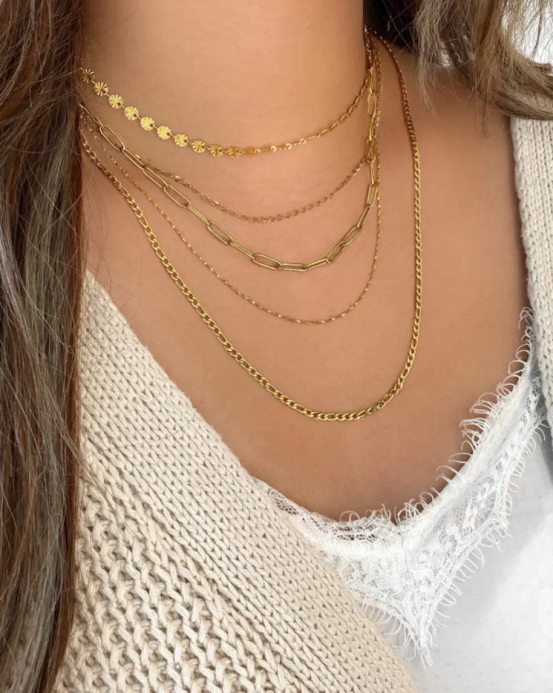 Finaste Ketting Flower Chain Goud Kleurig Best
