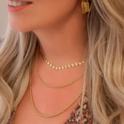 Finaste Ketting Flower Chain Goud Kleurig Best