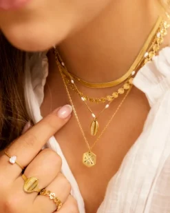 Finaste Ketting Flower Chain Goud Kleurig Best