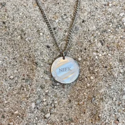 Finaste Ketting graveerbare munt Best