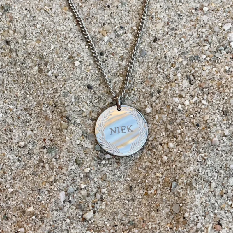 Finaste Ketting graveerbare munt Best