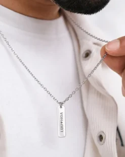 Finaste Ketting heren met tekst Fashion