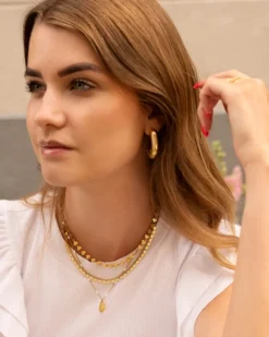 Finaste Ketting little hearts goudkleurig Online