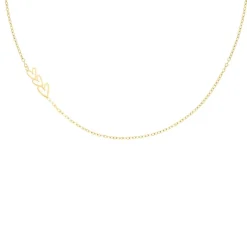 Finaste Ketting love hearts triple goudkleurig Outlet