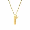 Finaste Ketting mannen met naam anker goud kleurig Discount