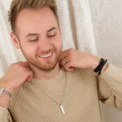 Finaste Ketting mannen met naam anker New