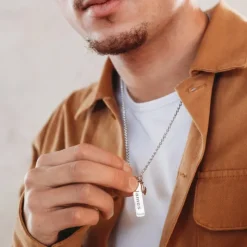 Finaste Ketting mannen met naam anker New