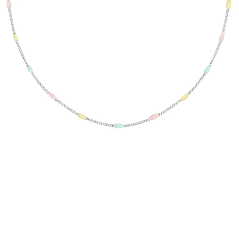 Finaste Ketting met bolletjes pastel Best