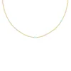 Finaste Ketting met bolletjes pastel goudkleurig New