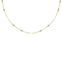 Finaste Ketting met bolletjes trendkleuren goudkleurig Hot