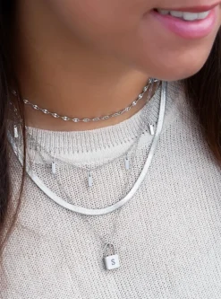 Finaste Ketting met graveerbaar slotje New
