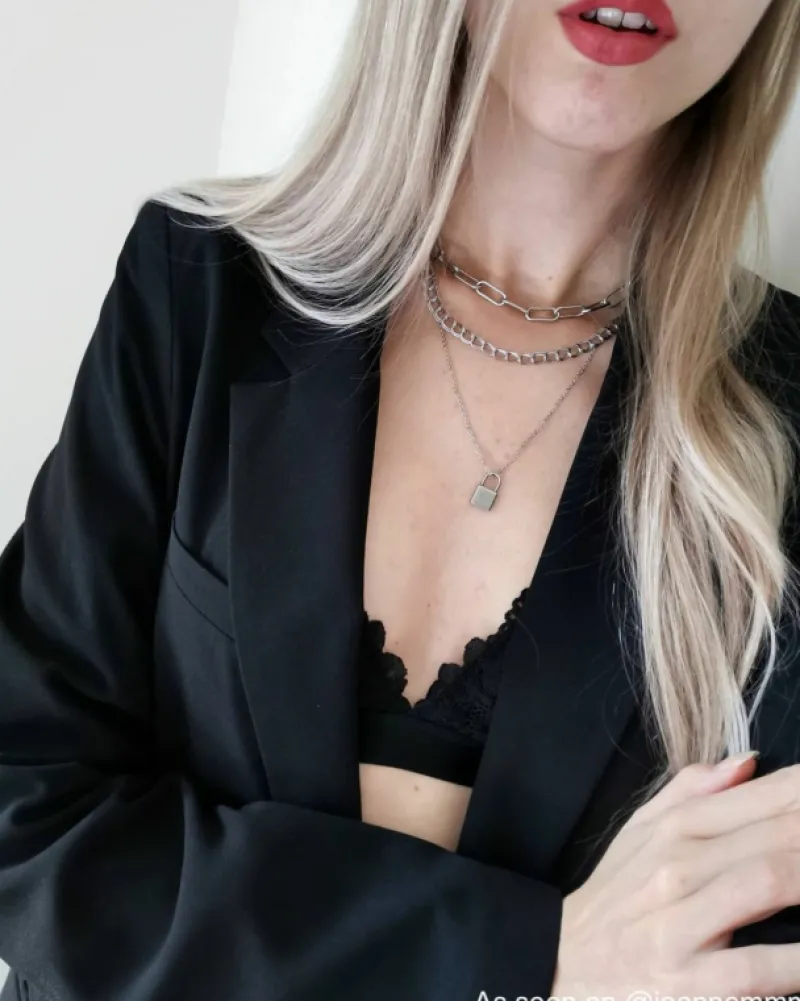 Finaste Ketting met graveerbaar slotje New