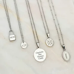Finaste Ketting met graveerbaar slotje New