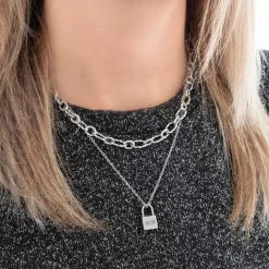 Finaste Ketting met graveerbaar slotje New