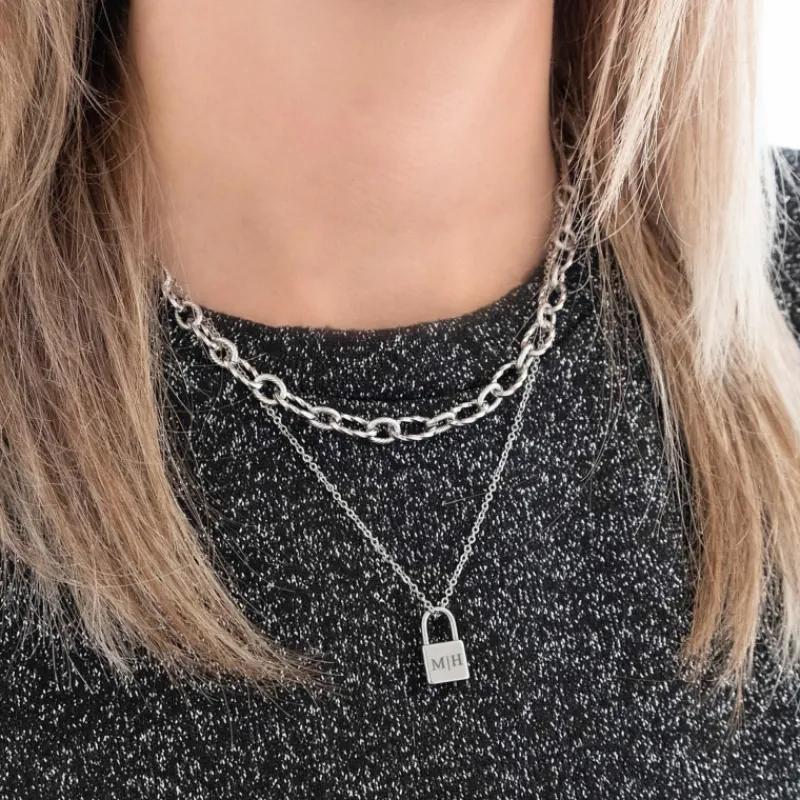 Finaste Ketting met graveerbaar slotje New