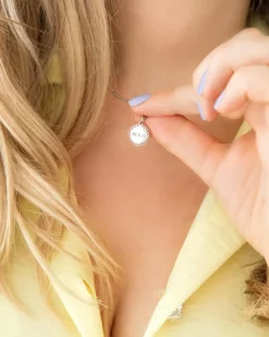 Finaste Ketting met graveerbare Vintage coin Online