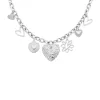 Finaste Ketting met hartjes bedels Clearance