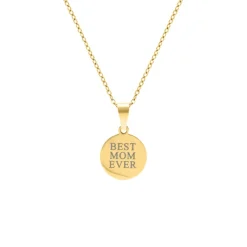 Finaste Ketting met jouw tekst goud kleurig Outlet
