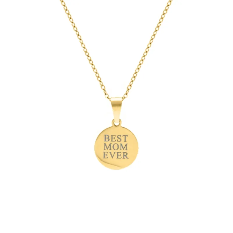 Finaste Ketting met jouw tekst goud kleurig Outlet