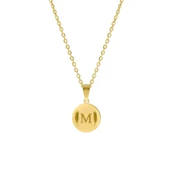 Finaste Ketting met Letter Goud Kleurig Fashion