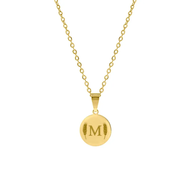 Finaste Ketting met Letter Goud Kleurig Fashion