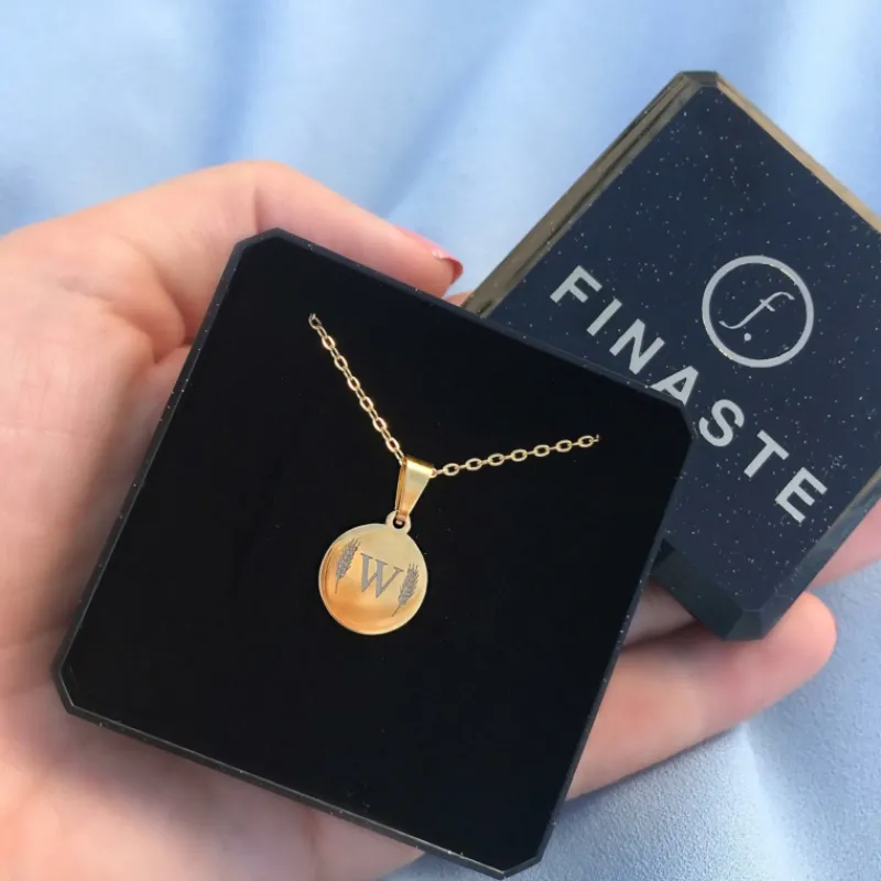 Finaste Ketting met Letter Goud Kleurig Fashion