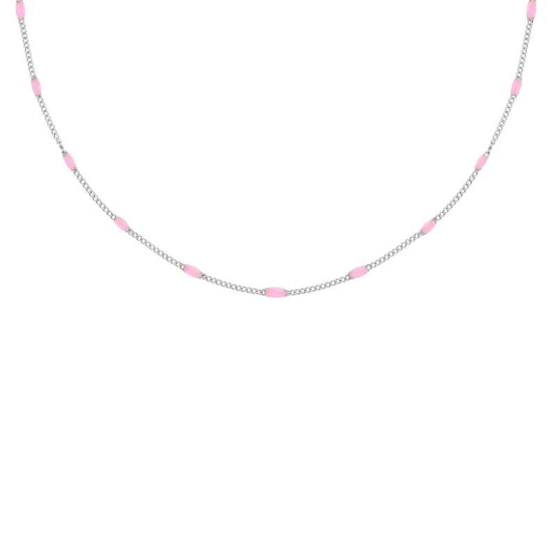 Finaste Ketting Met Roze Bolletjes Hot