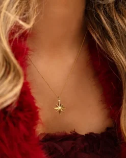 Finaste Ketting met ster goudkleurig Sale