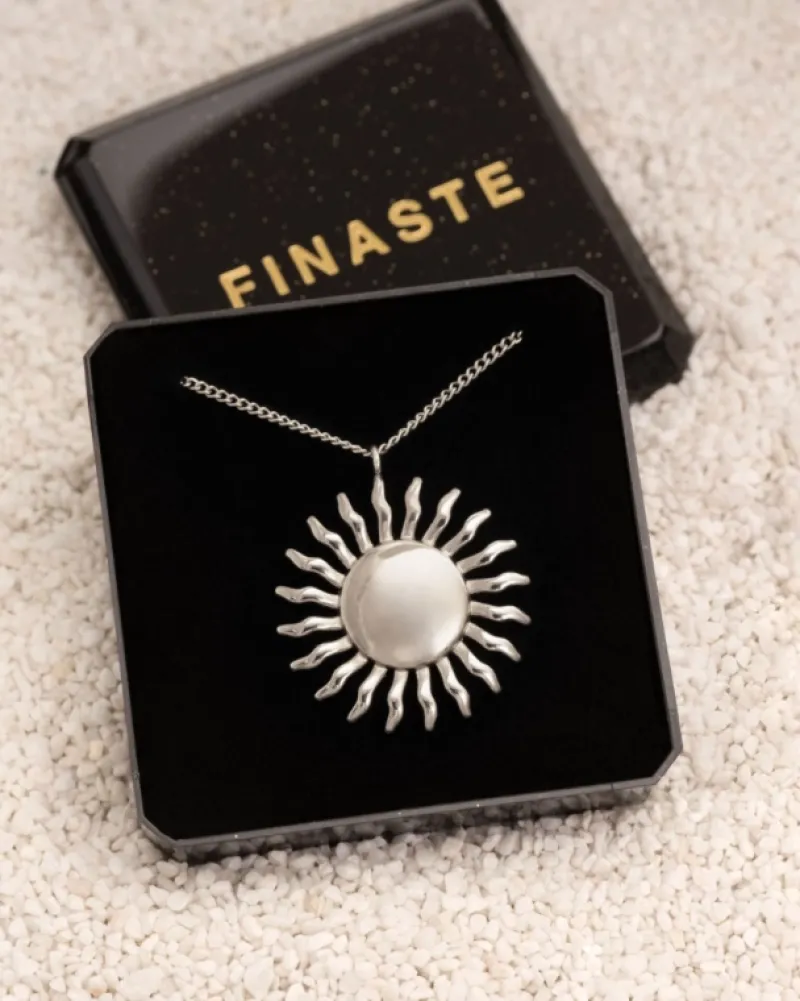 Finaste Ketting met zonnetje statement Fashion