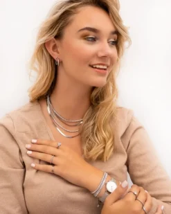 Finaste Ketting Oorbellen Little Stone Discount