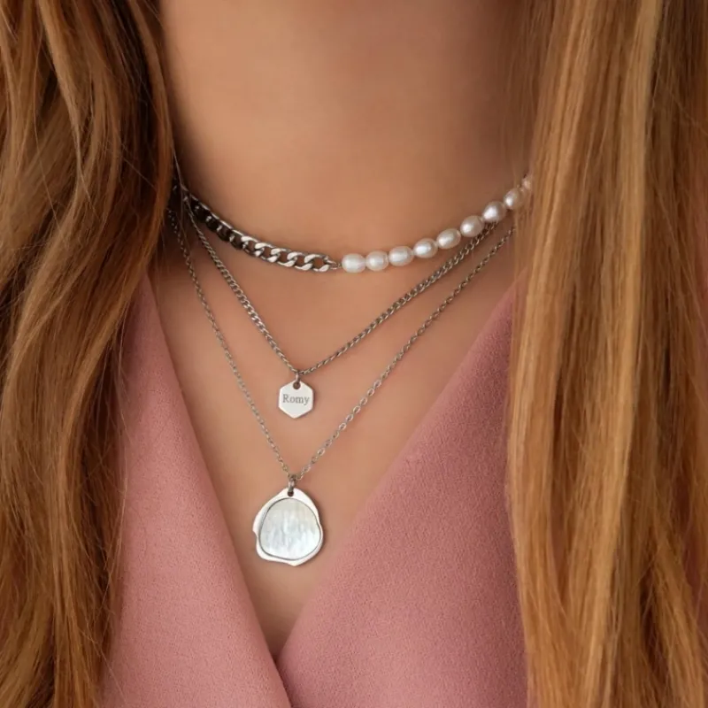 Finaste Ketting parelmoer Sale