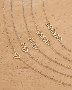 Finaste Ketting sideway love hearts Online