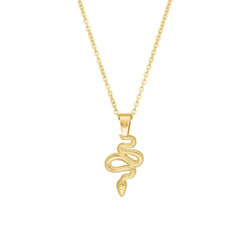 Finaste Ketting slang goudkleurig Outlet
