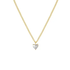 Finaste Ketting sparkle heart goldplated Clearance