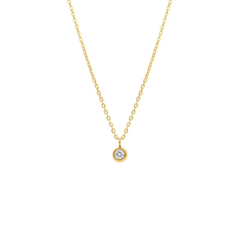 Finaste Ketting sparkle stone goud kleurig Clearance