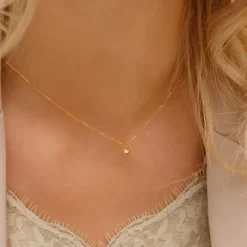 Finaste Ketting sparkle stone goud kleurig Clearance