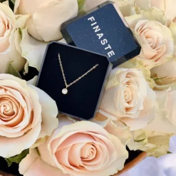 Finaste Ketting sparkle stone goud kleurig Clearance