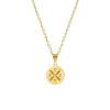 Finaste Ketting vier letters goud kleurig Best
